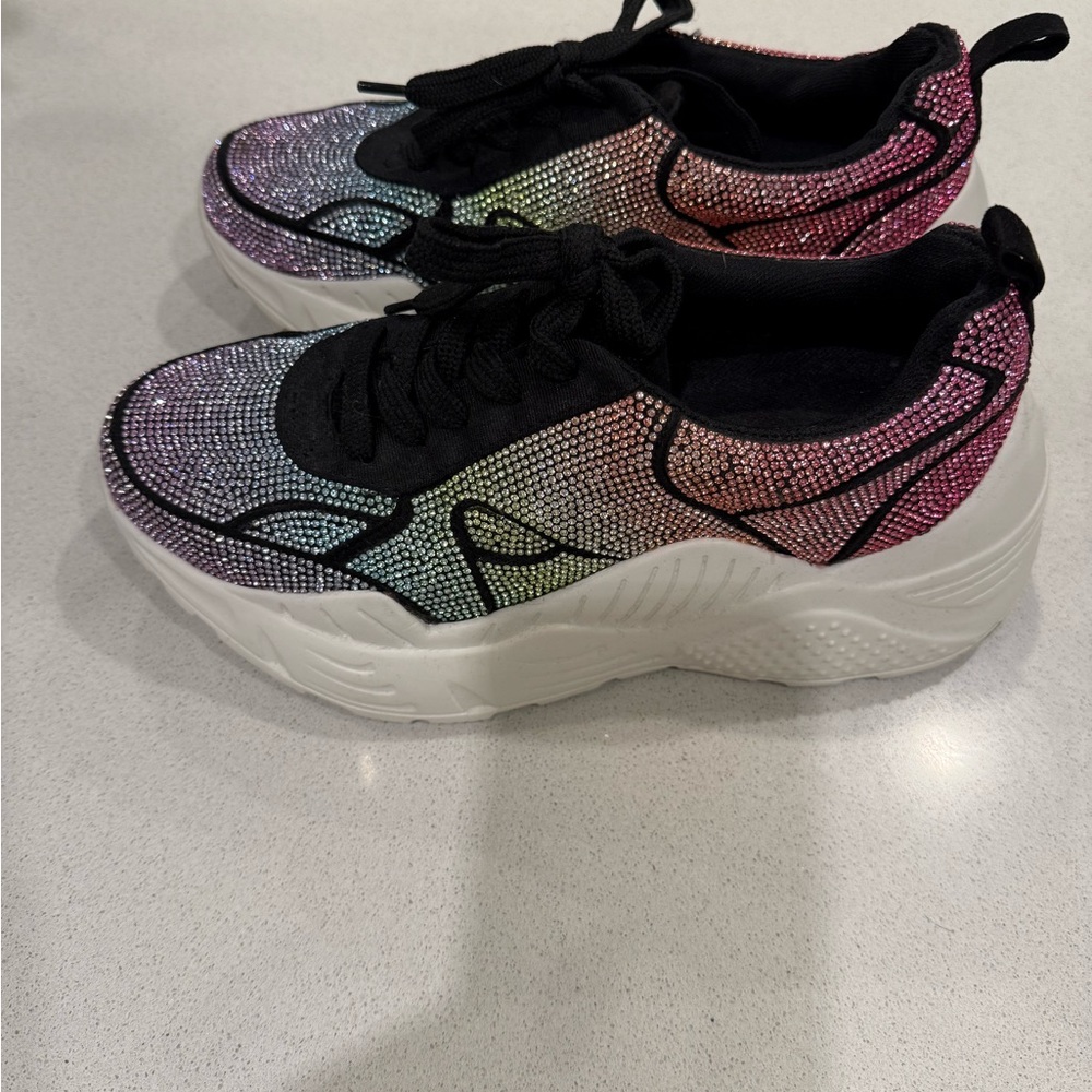 Gianni Bini Multicolor Sparkle Sneakers